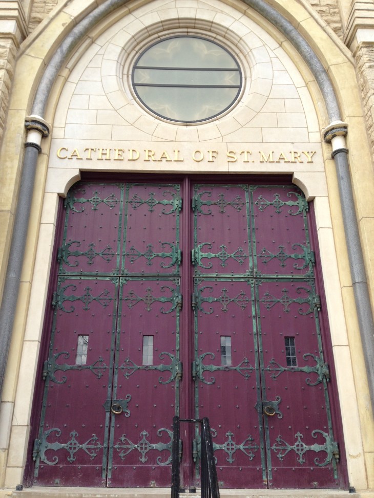 doors to the Cathedral of St Mary 