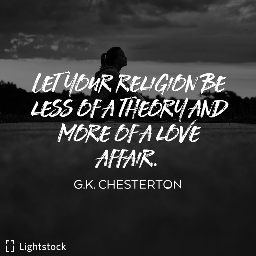 let religion be less theory, more love
