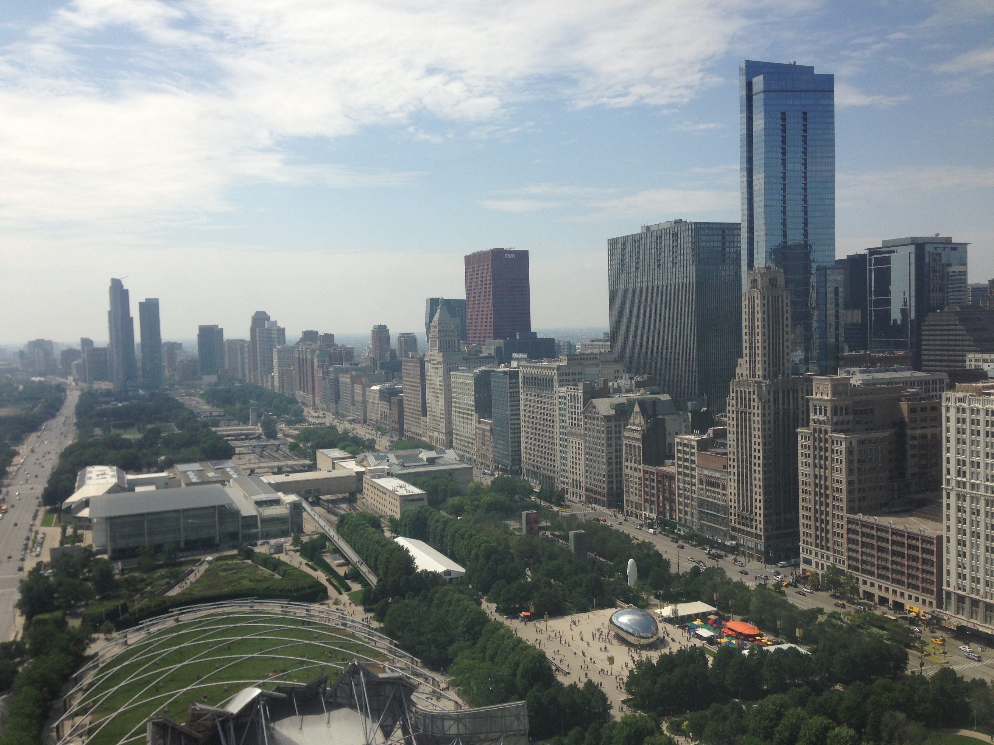 overlooking Millennium Park, Chicago, Illinois
