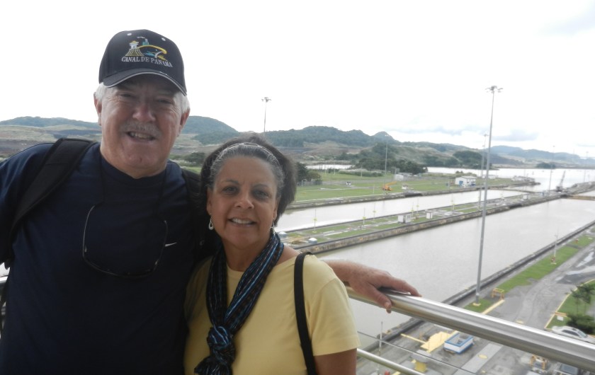 Raymond and Dr. Aletha standing at the Panama Canal