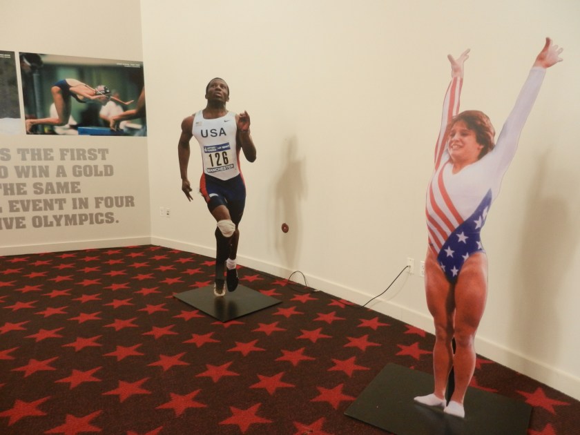 two champion athletes