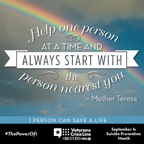 Contact the veterans' crisis line for help. 