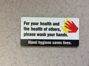 Hand hygiene saves lives.