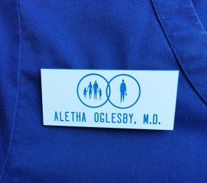Dr. Oglesby nametag 