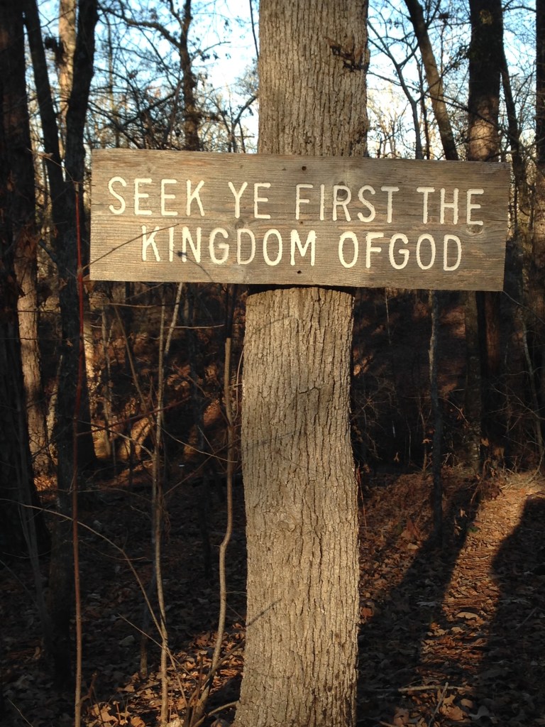seek ye first the kingdom of God