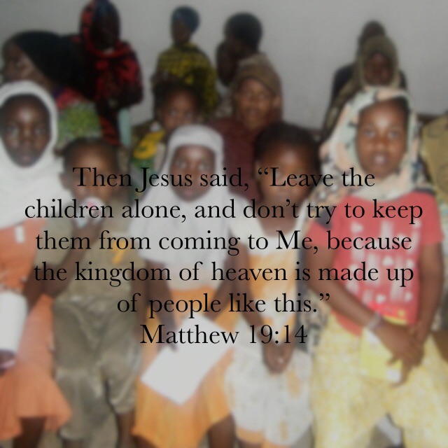 Jesus said, the kingdom of heaven is made up of people like this. Matthew 19:14