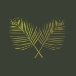 two crossed palm branches