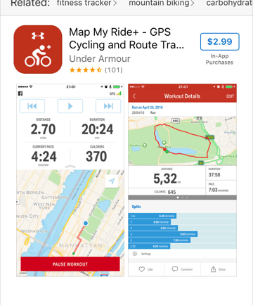 Map My Ride app