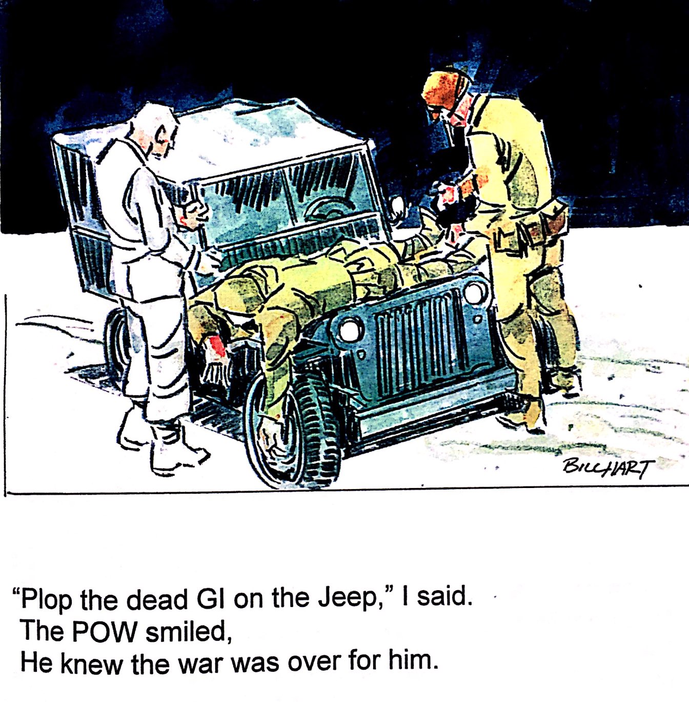 2 SOLDIERS AND A JEEP