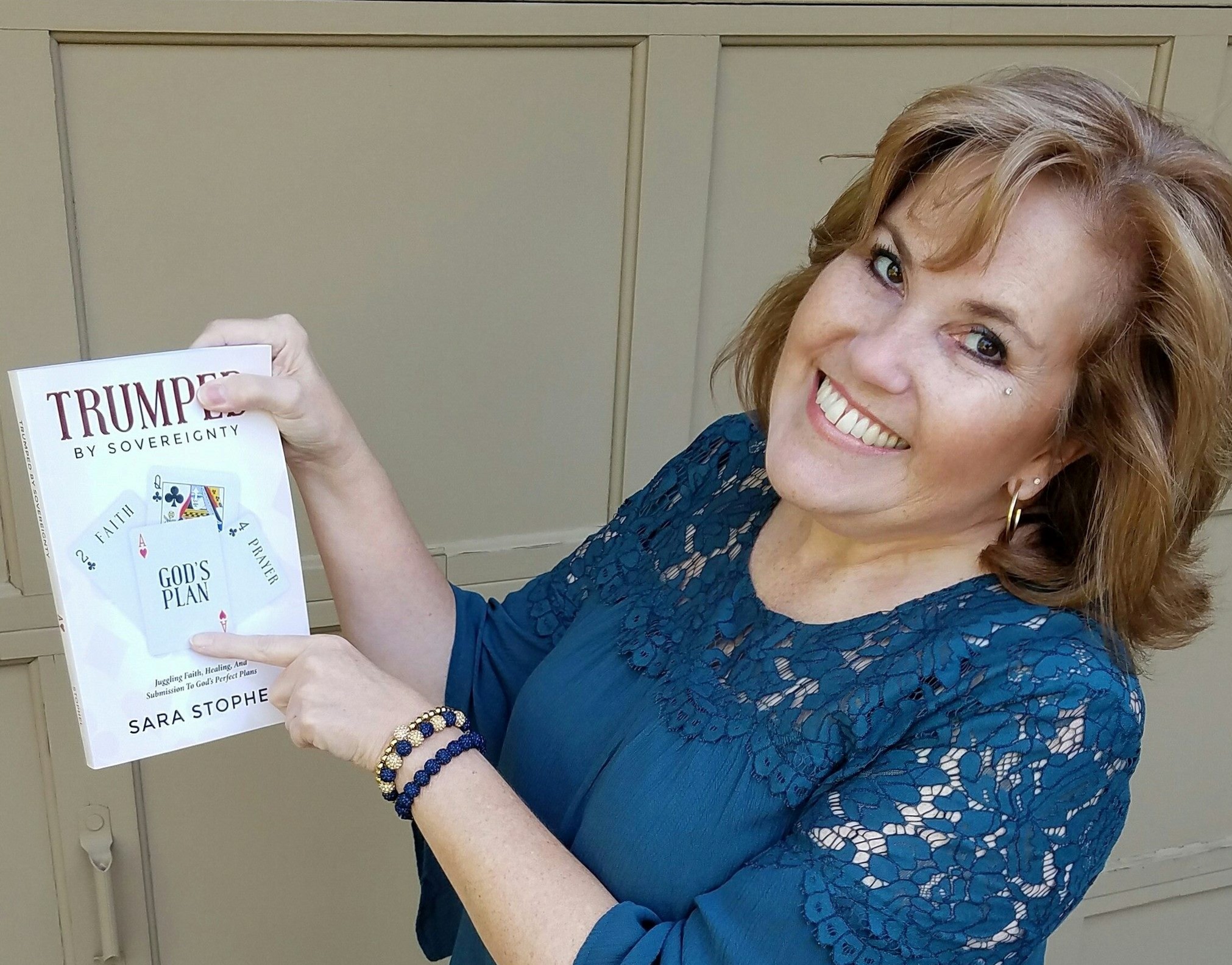 woman holding a book