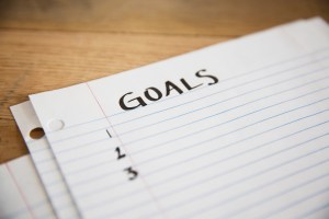GOALS written on a sheet of paper