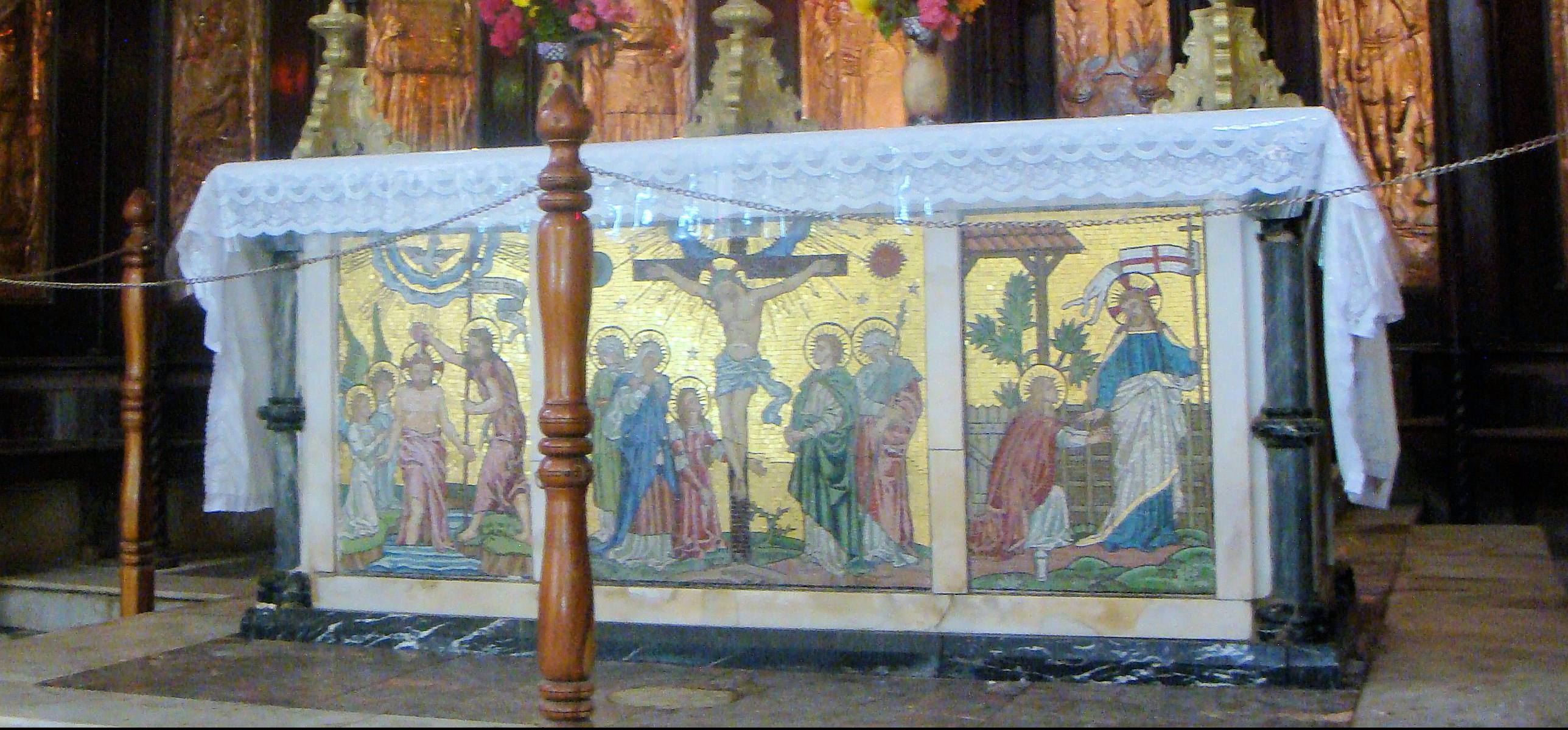 ornate altar in a church