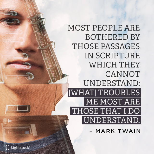quote from Mark Twain about the Bible