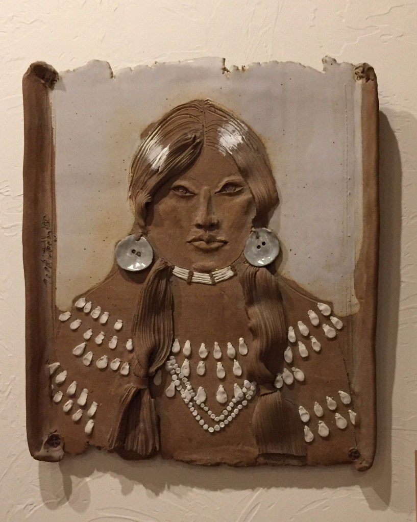 artist rendering of a Native American woman