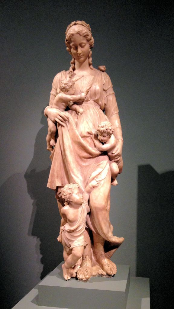 statue of an ancient woman with children