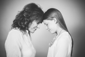 a middle aged woman and a young woman together