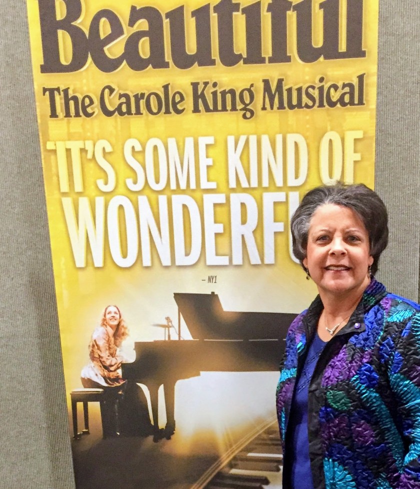 a poster for Beautiful-The Carole King Musical, and Dr Aletha