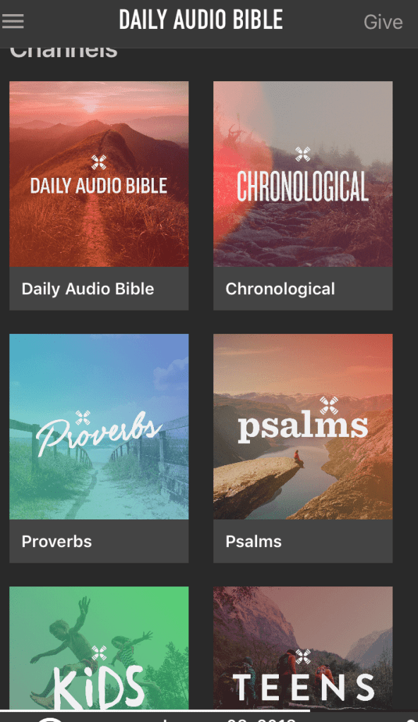 DAILY AUDIO BIBLE screen shot