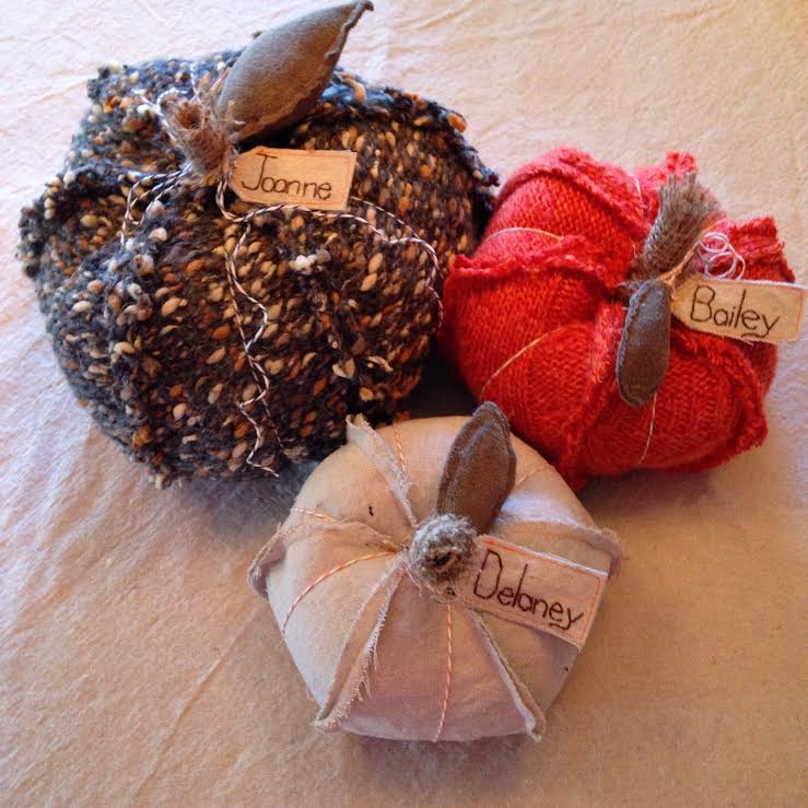 cloth pumpkins