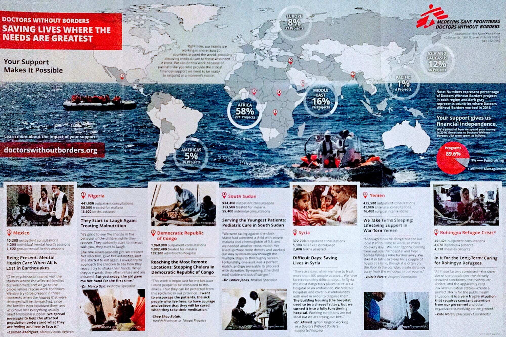 Doctors Without Borders map of activities