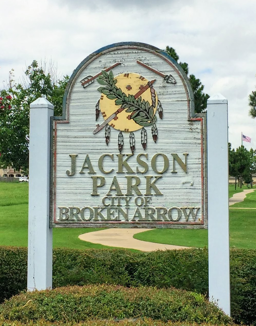 Jackson Park, City of Broken Arrow sign