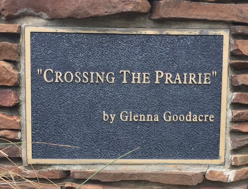 sign-Crossing The Prairie by Glenna Goodacre