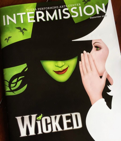 WICKED- cover of a program from the musical