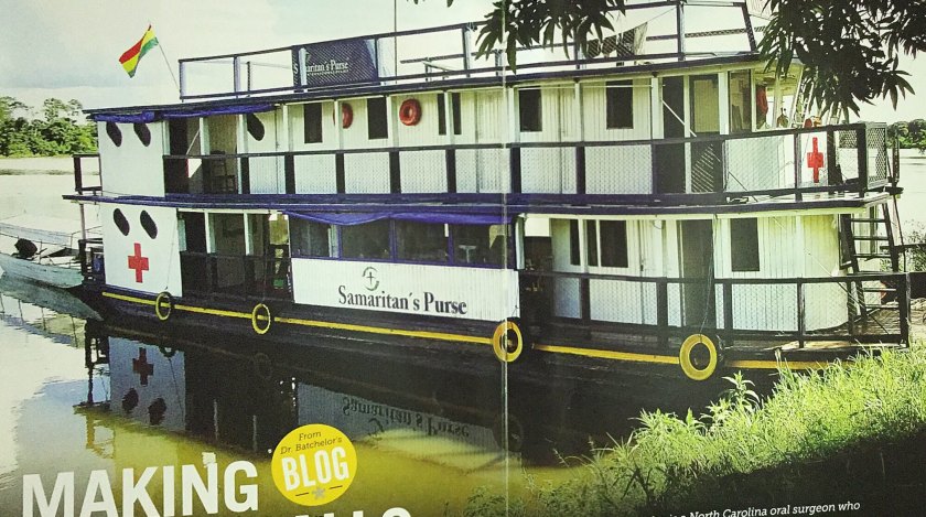 The Ruth Bell riverboat on the Amazon River