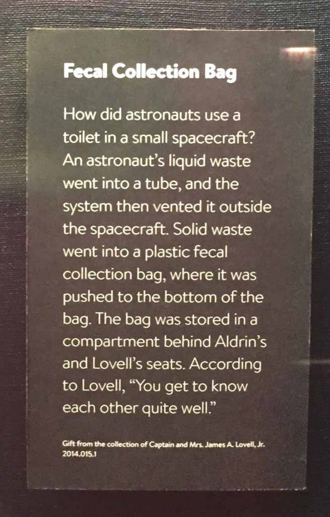 explains how human waste is collected in a spacecraft
