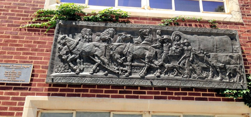 sculpture, A Sooner Covered Wagon