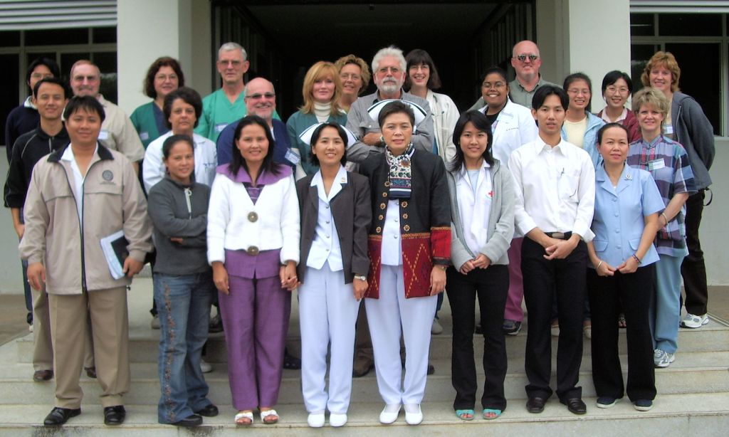 a group of American and Thai healthcare workers