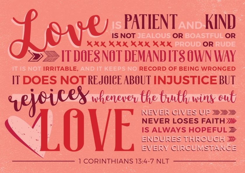 LOVE IS valentines day card