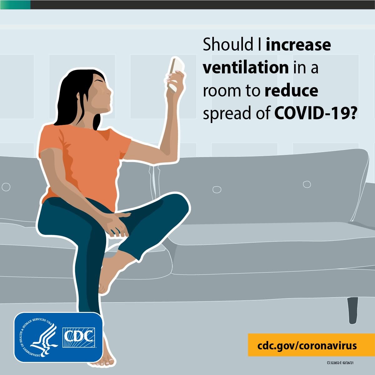 Should I increase ventilation in a room to reduce spread of COVID-19?