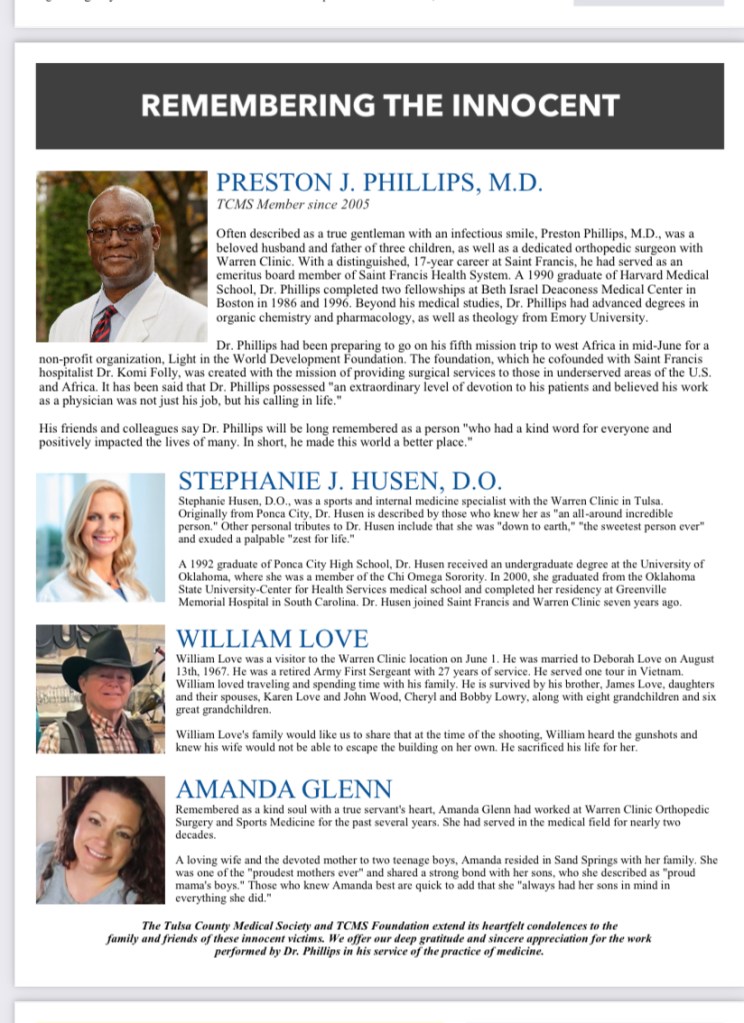 photos of 2 men and 2 women who were victims of a mass shooting