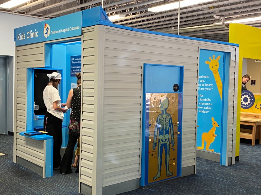 a pretend kids clinic in a children's museum